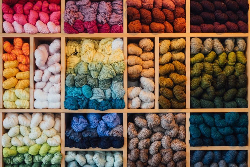 What materials do I use yarn storage header picture