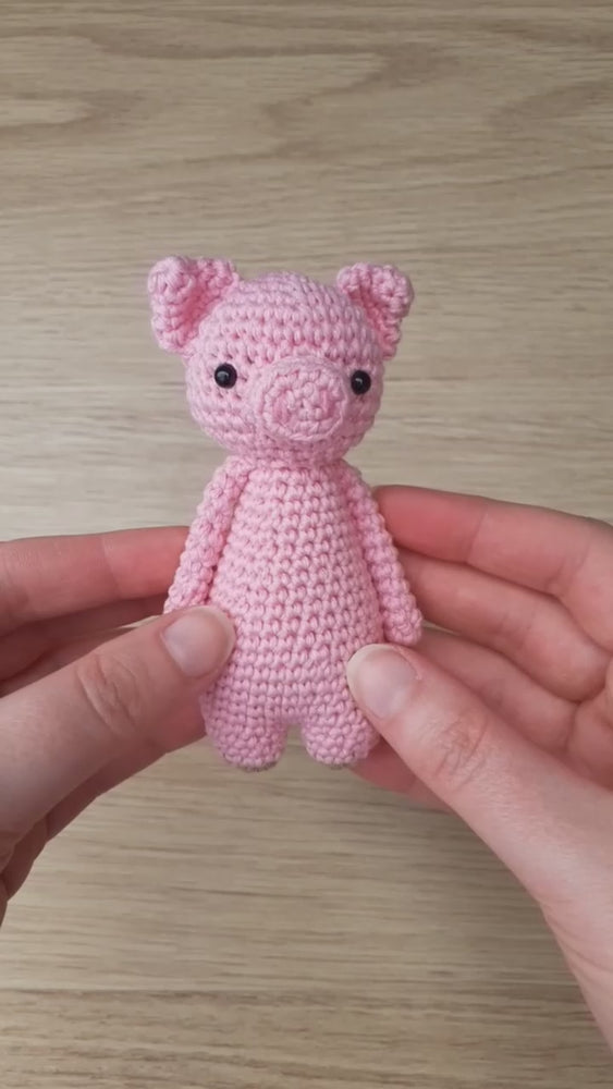 
                  
                    Load and play video in Gallery viewer, Mini Pig PDF Amigurumi Crochet Pattern
                  
                