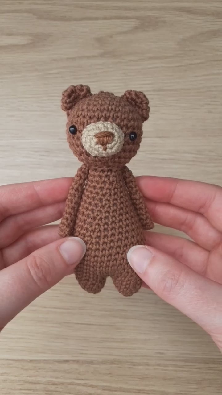 
                  
                    Load and play video in Gallery viewer, Mini Bear PDF Amigurumi Crochet Pattern
                  
                