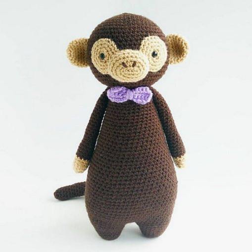 Monkey PDF Amigurumi Crochet Pattern - Little Bear Crochets