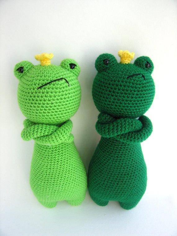 Crochet Frog Plushie Small Crochet Frog Plushie Super Soft Frog