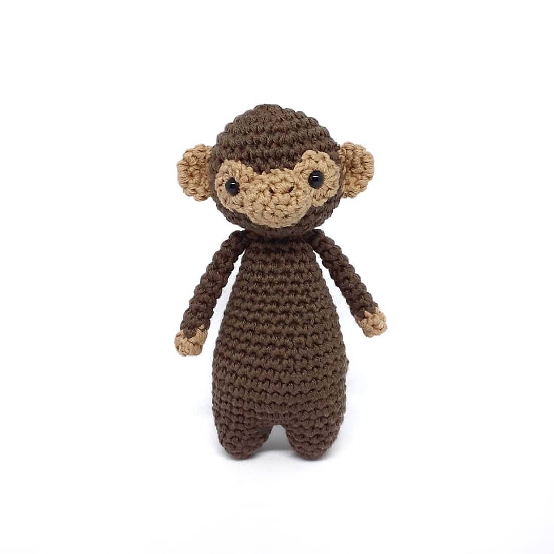 Schema Amigurumi Mini Scimmia - Scimmietta Modello all'Uncinetto PDF