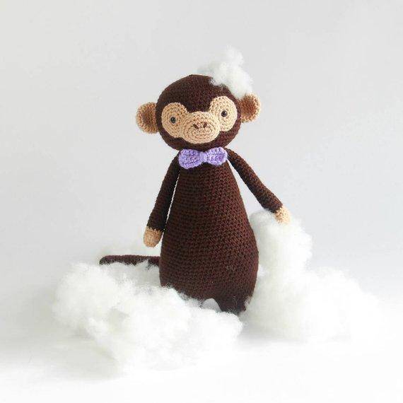 Monkey PDF Amigurumi Crochet Pattern - Little Bear Crochets